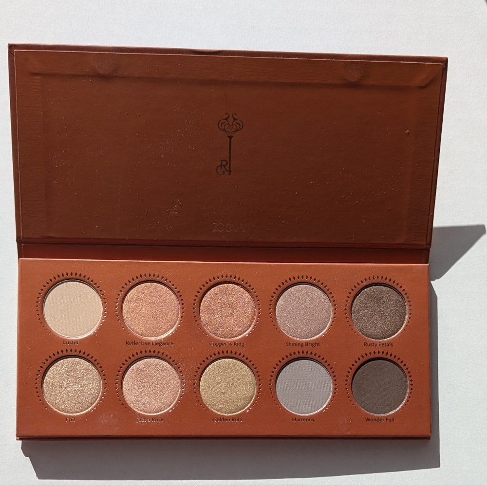 Zoeva NWT Multicolor Eyeshadow Palette In Rose Golden And Neutrals